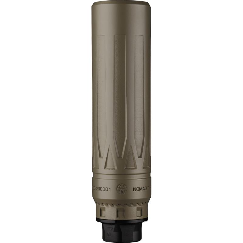 Nomad-TI XC, Suppressor, 7.03" Length, Rated Up to 300 Remington Ultra Magnum, Titanium, Cerakote Finish, Flat Dark Earth, Xeno Adapter & DA124 Omni Brake NOMADTIXCXENOFDE