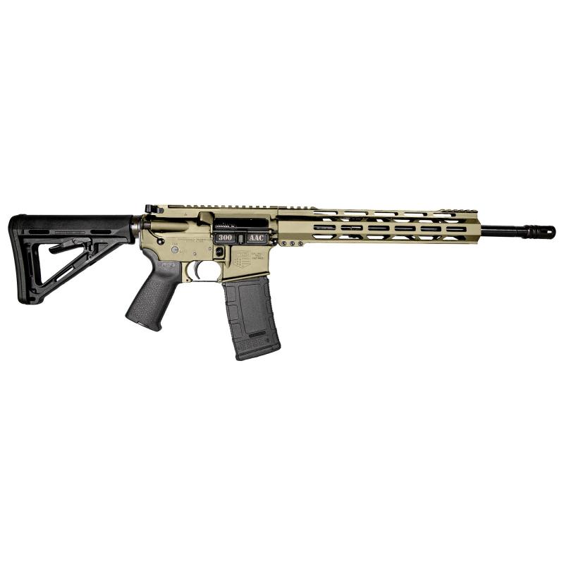 DB15 300BLK, Semi-automatic Rifle, 300 Blackout, 16" Barrel, 1:8 Twist, Flat Dark Earth Finish, 30Rd, 12" MLOK Rail, MOE Grip, MOE Carbine Stock DB1718B061