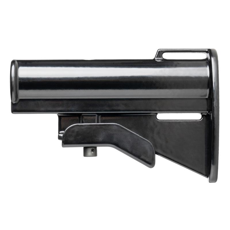Essential Retro Stock, 2 Position, Aluminum, Anodized Finish, Black, Includes Buffer Tube, Endplate and Castle Nut A128