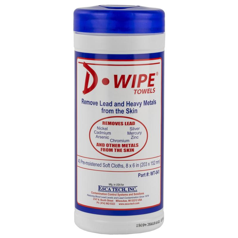 D-Wipe Disposable Towels 40 Wipes Per Container 12 Per CASE - CHECK STOCK OF SKU OETI4349