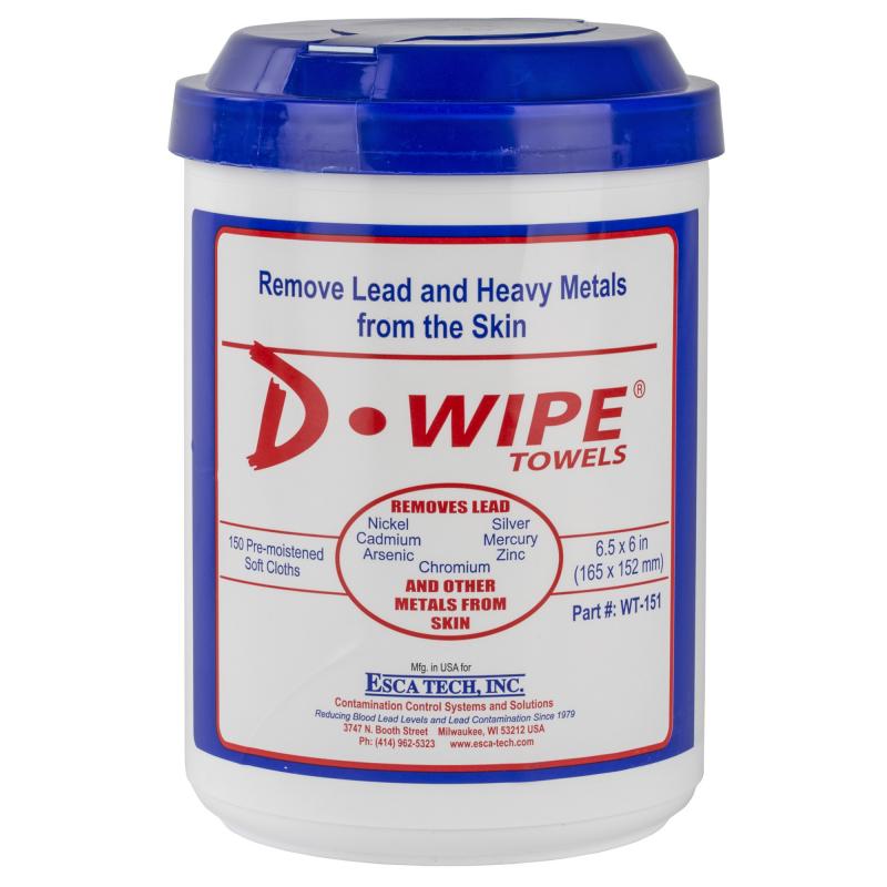 D-Wipe Disposable Towels 150 Per Container 8 Per Case