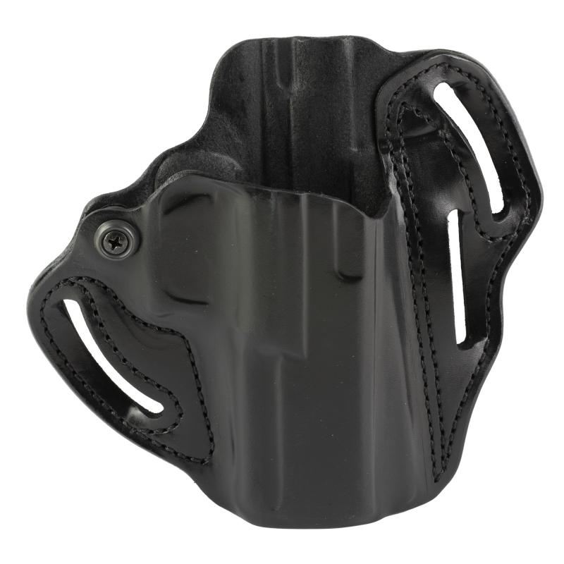 Speed Scabbard, Belt Holster, Fits Springfield Echelon, Right Hand, Black Leather 002BA0XZ0