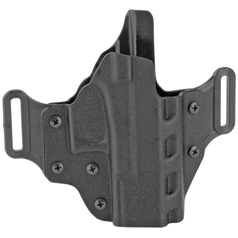 #195, Veiled Partner OWB Belt Holster, Fits Glock 19, 19 GEN 5, 19X, 45, 23, 32, With or Without Reflex Sights, Right Hand, Black 195KA1LZ0