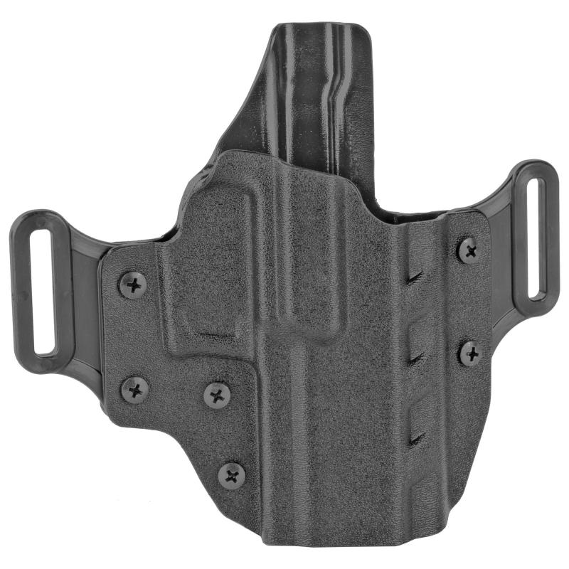 #195, Veiled Partner OWB Belt Holster, Fits Sig P320C and P250C With or Without Romeo1 Reflex Sight, Right Hand, Black 195KA8HZ0