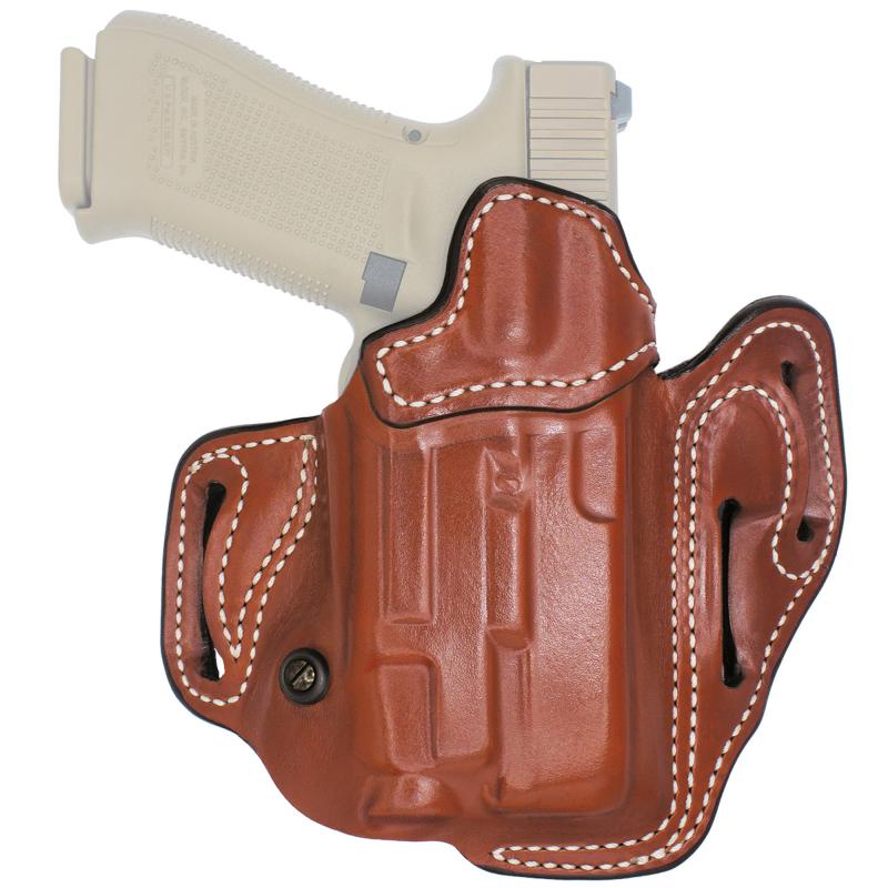 Vengeance Scabbard, #201, Light Bearing OWB Holster, Leather, Right Hand, Tan, Fits Glock 19/23/32/45/19X/19 GEN 5 with Streamlight TLR-7A 201TA6VZ0