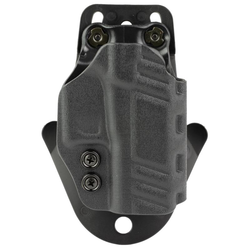 D94, DS Paddle Holster, Belt Holster, Fits Glock 43, 43X, Right Hand, Black Kydex D94KA8BZ0