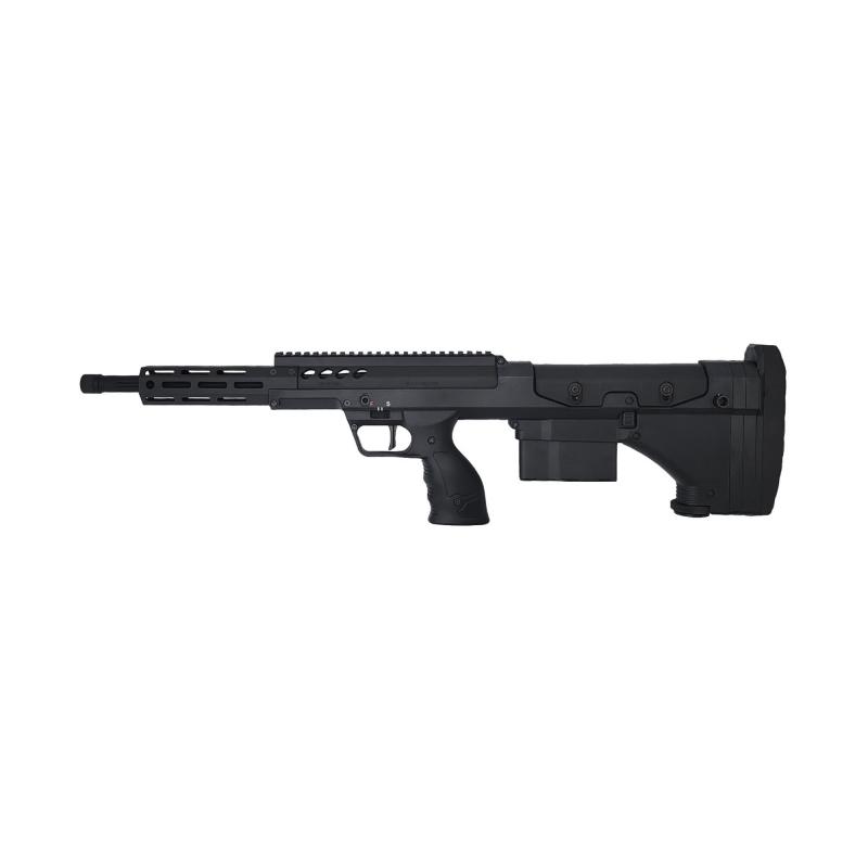 SRSA2 Covert, Bullpup, Bolt Action Compact Rifle, 6.5 Creedmoor, 18" Barrel, Threaded 5/8x24, Matte Finish, Black, Free Float M-LOK Handguard, Right Hand, 6 Rounds, 1 Magazine SRS-RF-C-D18R-BB