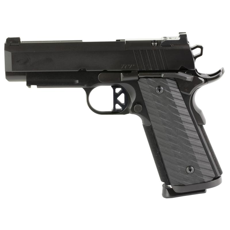 Dan Wesson TCP Optics Ready 1911 | 9x19mm, 4" Bull Barrel, Aluminum Frame, Black Finish, G10 Grips, Optics Ready, 01797