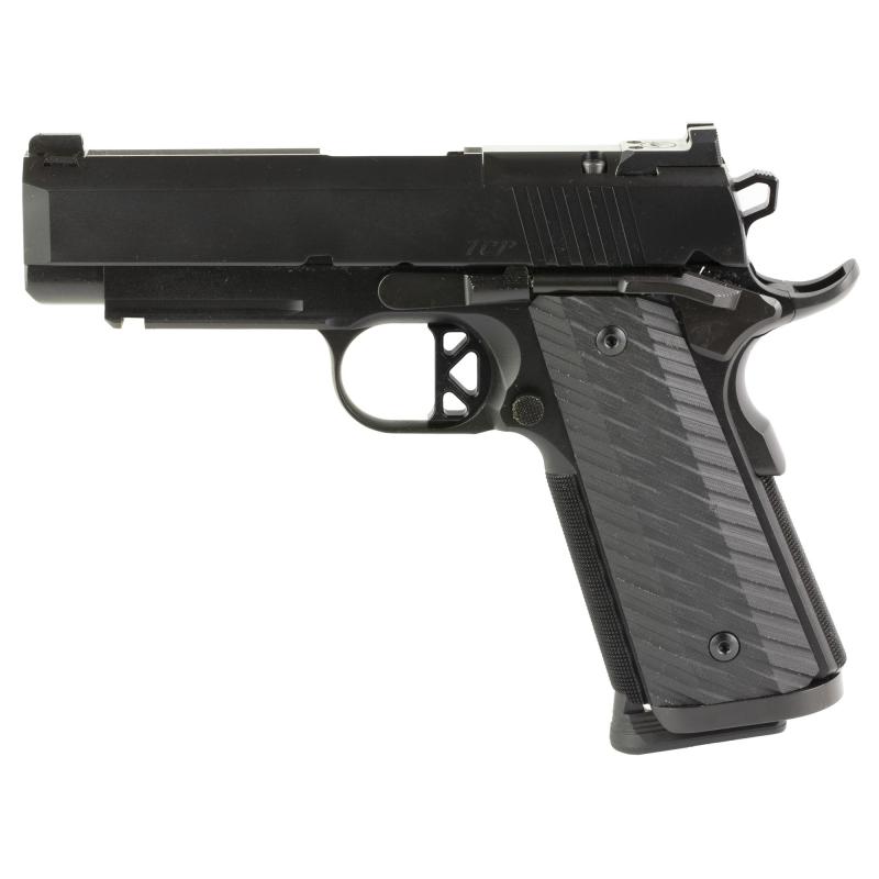 Dan Wesson TCP Optics Ready 1911 | 45 ACP, 4" Bull Barrel, Aluminum Frame, Matte Finish, Black, G10 Grips, 8 Rd, Optics Ready 01798