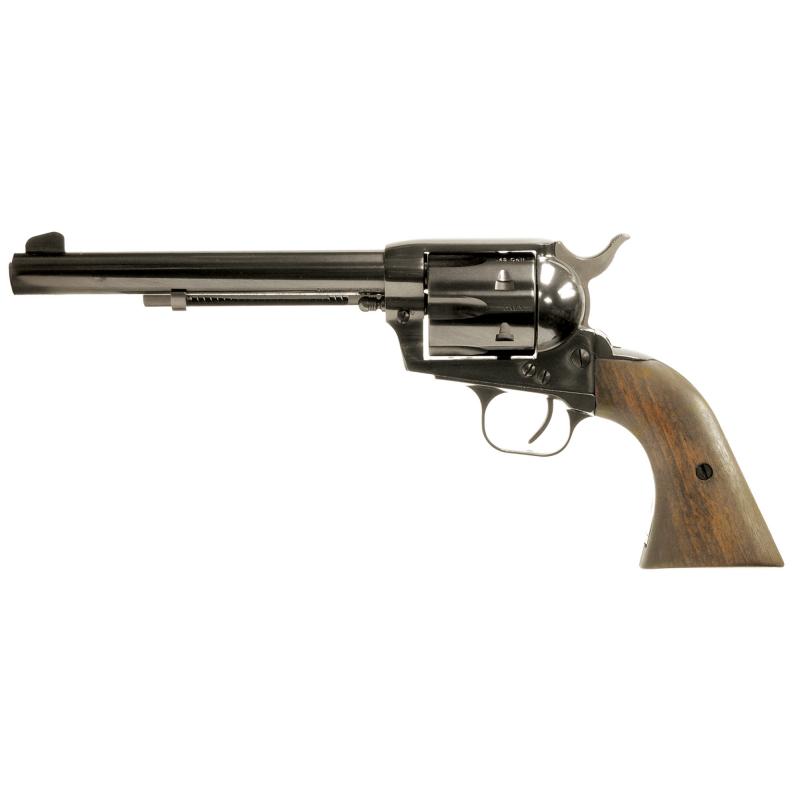 Bounty Hunter, Single Action Army, 45LC, 6.75" Barrel, Steel Frame, Blue Finish, Walnut Grips, Fixed Sights, 6Rd 770022