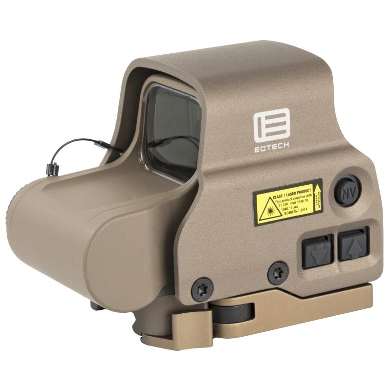 EXPS3-0 TAN | Single CR123 battery; reticle with 68 MOA ring and 1 MOA dot-side buttons; QD; TAN