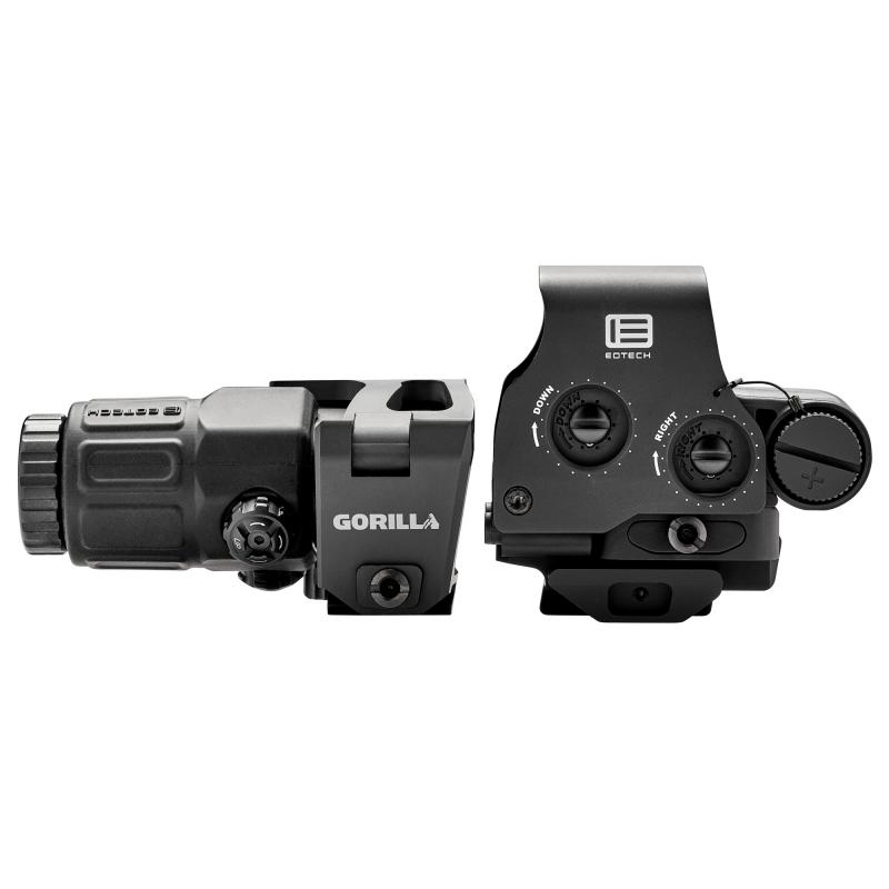 EXPS3-0 HWS Sight and Magnifier, Night Vision Compatible Sight, 68MOA Ring & 1MOA Red Dot, Matte Finish, Black, Includes G33 Magnifier with Switch to Center Mount HHS STC