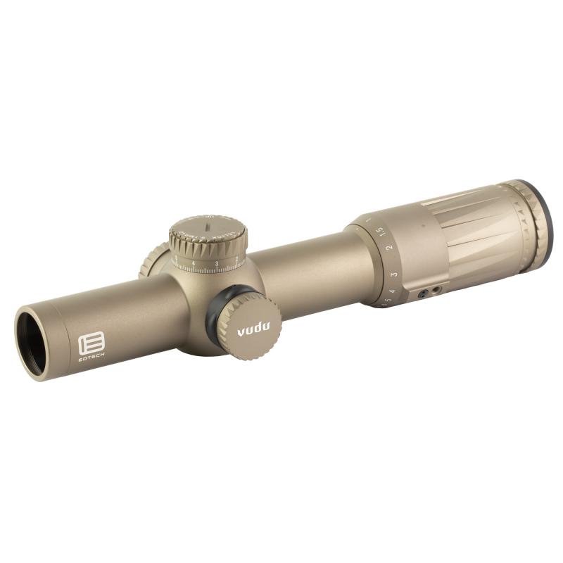 Vudu, 1-10X28 First Focal Plane, Rifle Scope, 34mm Tube, SR5 Illuminated MIL Reticle, Tan VDU1-10FFSR5TAN