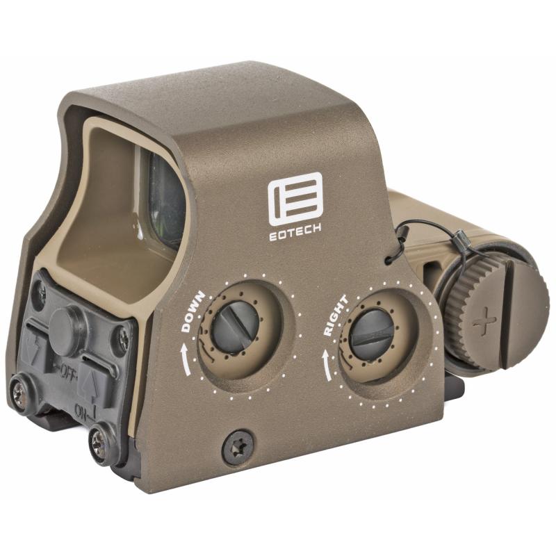 XPS2-0 TAN | Tactical, Holographic, Non-Night Vision Compatible Sight, 68MOA Ring with 1MOA Dot, Tan Finish, Rear Buttons, includes CR123 Battery XPS2-0TAN