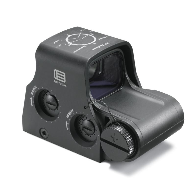 XPS2-300 | Single CR123 battery; 2-dot reticle with .300 Blackout ballistics on hood