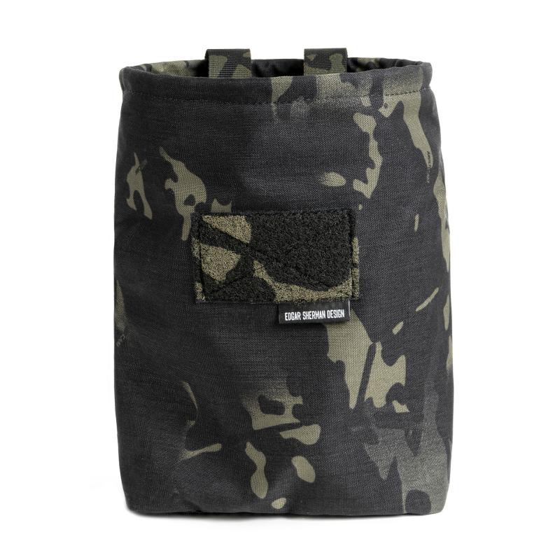 SAP Bucket, Dump Pouch, 500 Denier Cordura Nylon,  Molle Compatible, Matte Finish, Multicam Black ESD-SAP-MCB