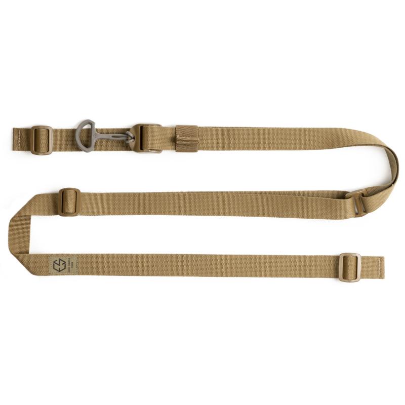ESD Sling, 2-Point Combat Sling, 1" Webbing, Polymer Hardware, Matte Finish, Coyote Brown ESD-SL-CB