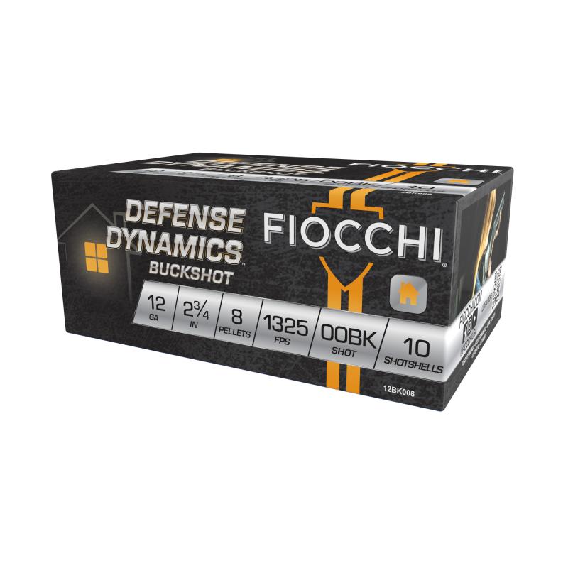 Defense Dynamics, 12 Gauge 2.75", 00 Buck, 8 Pellets, 10 Round Box 12BK008