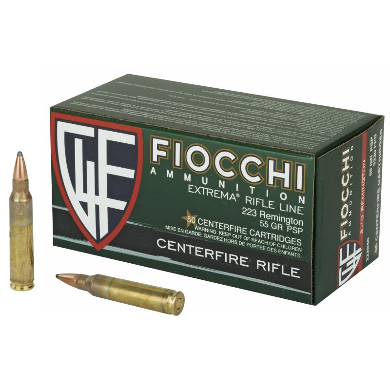 Rifle, 223 Remington, 55 Grain, Pointed Soft Point, 50 Round Box 223B50