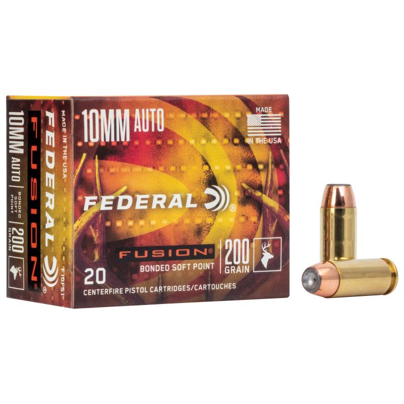 Fusion, 10MM, 200Gr, Soft Point, 20 Round Box F10FS1