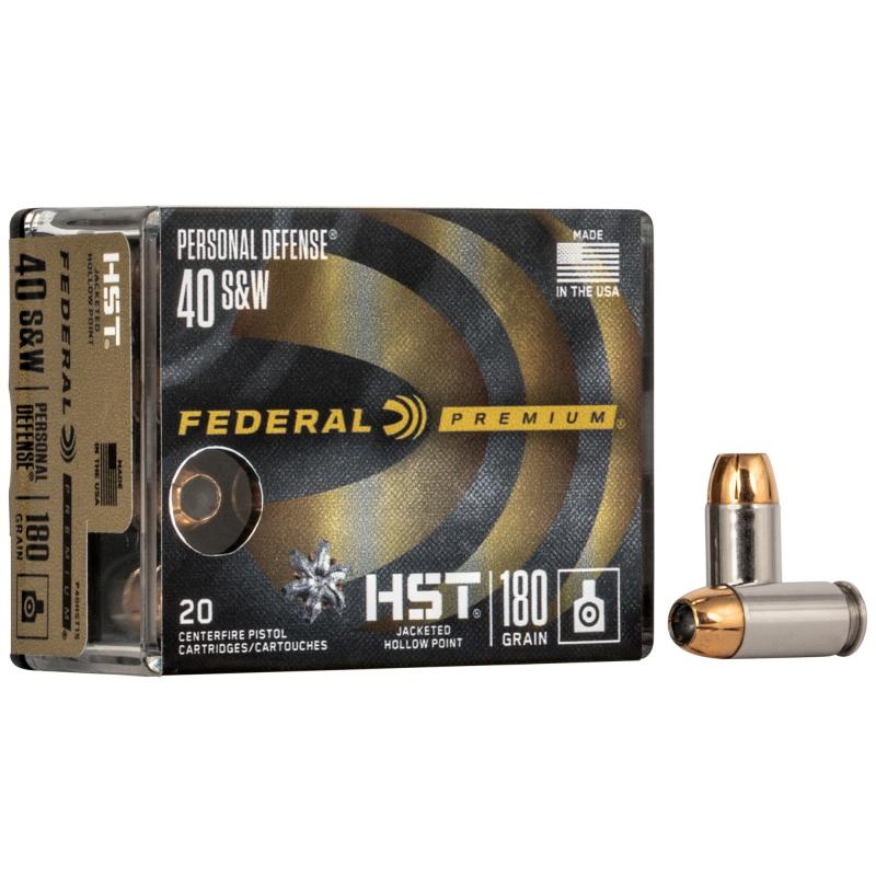 HST Personal Defense .40 S&W 180 Grain Jacketed Hollow Point