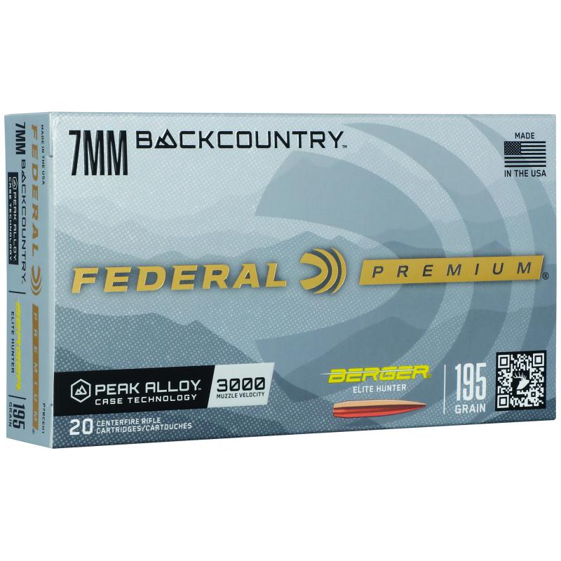 Gold Medal, 7MM Backcountry, 195 Grain, Berger, 20 Round Box P7BCEH1