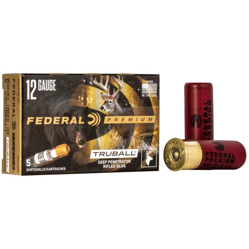 Vital-Shok 12 Gauge 2.75 Inch 1350 FPS 1 Ounce TruBall Slug Deep Penetrating