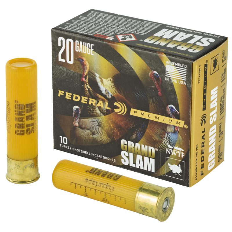 Grand Slam, 20 Gauge, 3", #5, 1-5/16oz, Flight Control, 10 Round Box PFCX258F 5