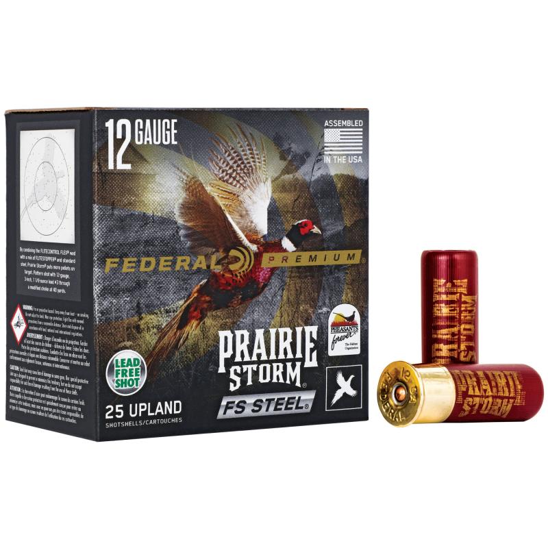 Premium, Prairie Storm, 12 Gauge 2.75", FS Steel, #3, 1 1/8 oz, Steel Shot, 25 Round Box PFSX147FS3