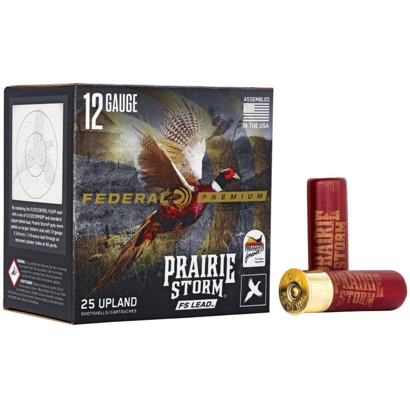 Premium Prairie Storm FS Lead 12 Gauge 3 Inch 1350 FPS 1.625 Ounce 5 Shot 25 Per Box