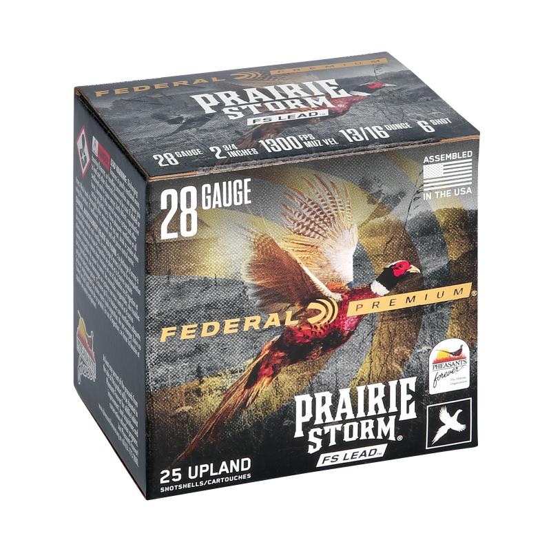 Premium, Prairie Storm, 28 Gauge 2.75", FS Lead, #6, 13/16oz, 25 Round Box PFX289FS 6