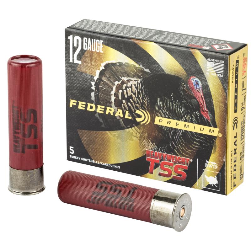 Heavyweight TSS with Flightcontrol Flex, 12 Gauge 3.5", #7 Shot, 2 1/4oz, 5 Round Box, California Certified Nonlead Ammunition PTSSX191F 7