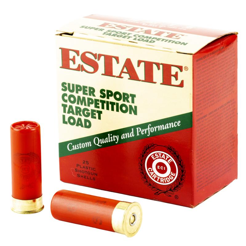 Estate, Super Sport, 12 Gauge 2.75", #8, 1 oz, 25 Round Box SS12H18