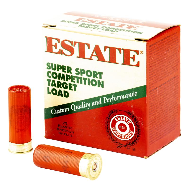 Estate, Super Sport, 12 Gauge 2.75", #8, 1 oz, 25 Round Box SS12L18