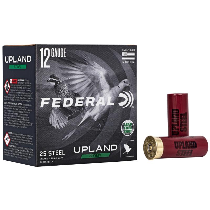 Upland Steel, 12 Gauge 2.75", #7.5, 1 oz, Steel Shot, 25 Round Box USH12275