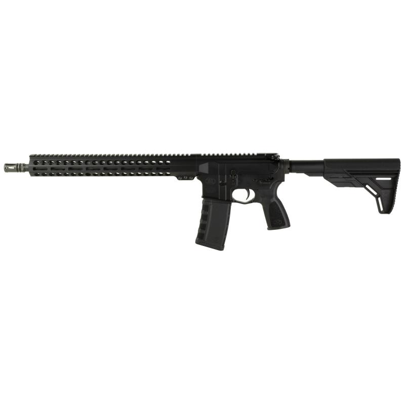 FN-15, Guardian, Semi-automatic Rifle, AR, 223 Remington/556NATO, 16" Barrel, A2 Flash Hider, Mid-Length Gas System, Anodized Finish, Black, 6 Position Collapsible Stock, Mil-Spec Trigger, 15" Free Floated M-LOK Handguard, 30 Rounds, 1 Magazine 36-100740