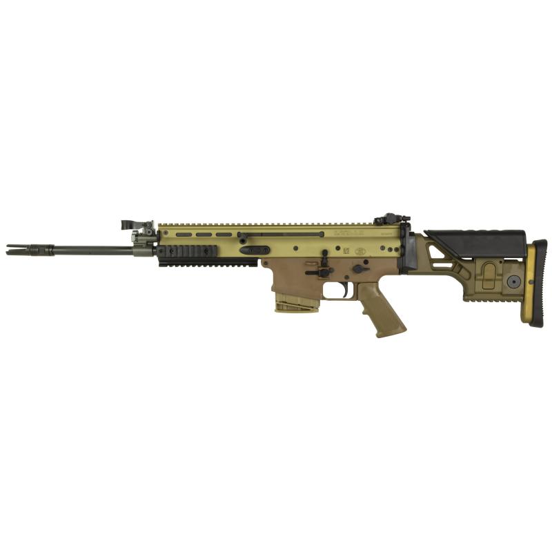 SCAR 17S DMR NRCH, Semi-automatic Rifle, 6.5 Creedmoor, 16.25" Barrel, Anodized Finish, Flat Dark Earth, SSR Stock, Polymer Pistol Grip, Adjustable Sights, 10 Rounds, 1 Magazine 38-101746