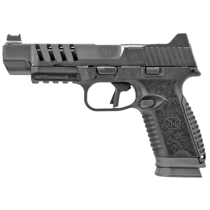 509 LS Edge, Semi-automatic, Striker Fired, Full Size, 9MM, 5" Barrel, Graphite Color, Fiber Optic Sights, Long Slide, PVD Finish, Polymer Frame, Five MRD Mounting Plates, Two Frame Backstraps, 17Rd, 3 Magazines 66-100843