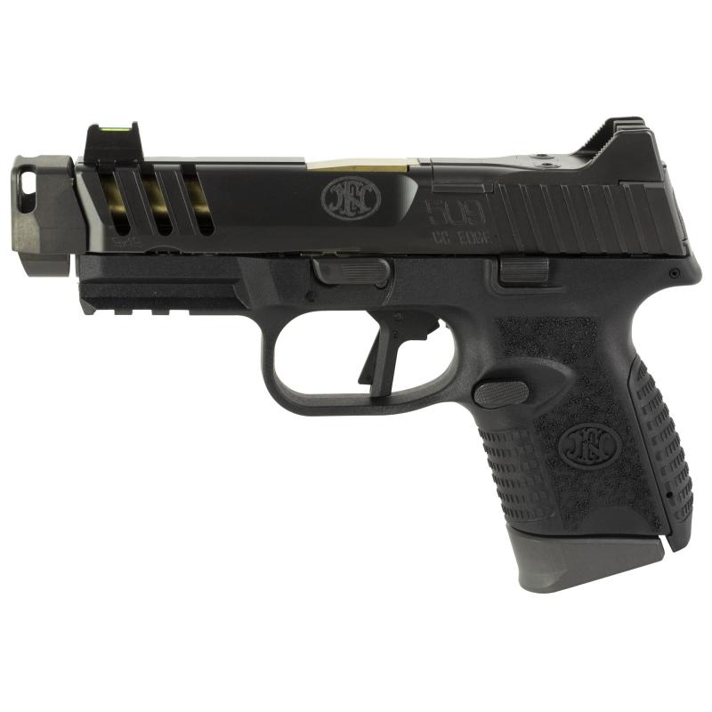 509 CC Edge | 9x19mm, 4.2" Threaded Barrel with Self Indexing Compensator, 1 12 Rd Magazine, 2 15 Rd Magazines, Black/Grey