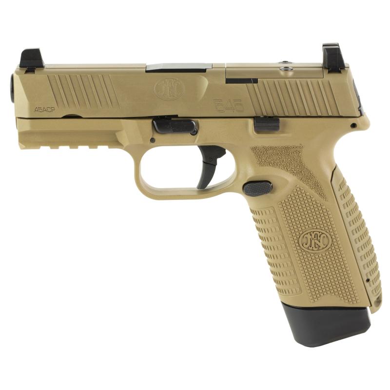 545 MRD, Semi-automatic, Striker Fired, Polymer Frame Pistol, Full Size, 45 ACP, 4.1" Barrel, Anodized Finish, Flat Dark Earth, Optic Height Sights, Optics Ready, 15 Rounds, 2 Magazines 66-101388