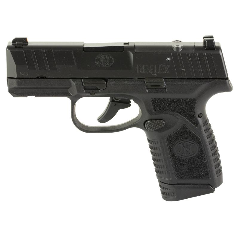 Reflex MRD, Semi-automatic Pistol, Polymer Frame, Internal Hammer Fired, Single Action Only, Micro Compact, 9MM, 3.3" Cold Hammer Forged Barrel, PVD Finish, Black, Optics Ready, Non-Manual Safety, Tritium Front Sight, 2 Dot Rear Sight, 2 Magazines, (1) 1