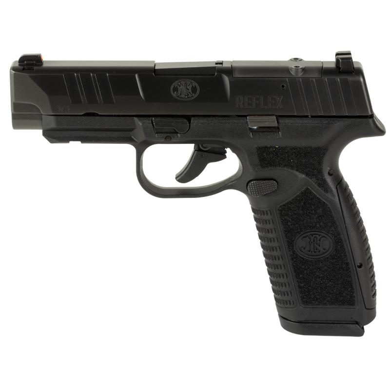 Reflex MRD XL, Semi-automatic Pistol, Polymer Frame, Internal Hammer Fired, Single Action Only, Micro Compact, 9MM, 3.8" Cold Hammer Forged Barrel, PVD Finish, Black, Optics Ready, Non-Manual Safety, Tritium Front Sight, U-Notch Rear Sight, 2 Magazines,