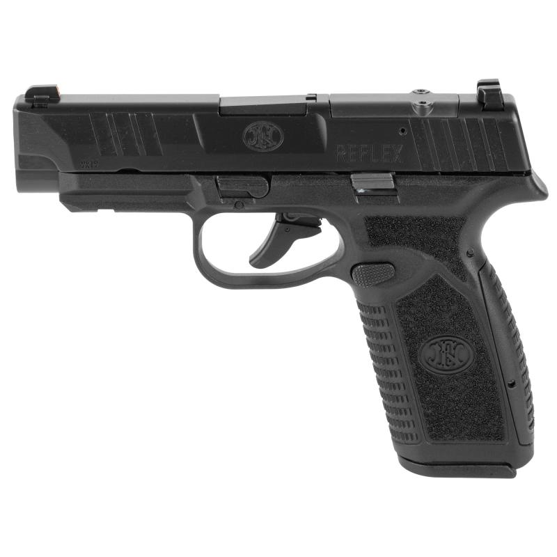 Reflex MRD XL, Semi-automatic Pistol, Polymer Frame, Internal Hammer Fired, Single Action Only, Micro Compact, 9MM, 3.8" Cold Hammer Forged Barrel, PVD Finish, Black, Optics Ready, Non-Manual Safety, Tritium Front Sight, U-Notch Rear Sight, 2 Magazines,