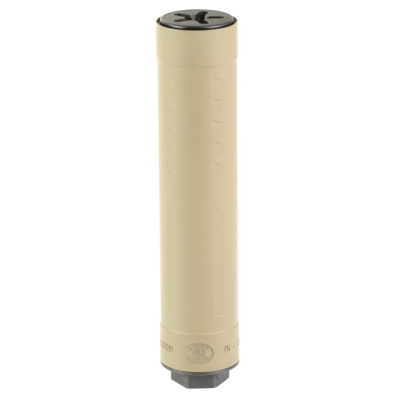 Catch 22 Ti, Pistol Suppressor, 22LR/17HMR/22MAG,  Cerakote Finish, Flat Dark Earth, Titanium/Stainless Steel/Aluminum Construction, 1/2X28 Threaded Mount, Includes Assembly Tool 96-100837