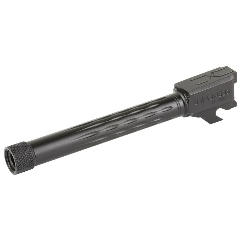 Match Series, 1:10 Twist Barrel, 5.5, 9MM, Flame Fluted, Fits Sig Sauer P320 Full Size, Threaded 1/2X28, Nitride Finish, Black 320B910NFLOQ-T