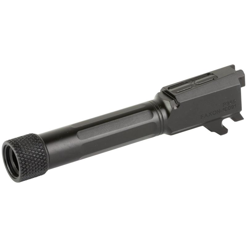 Match Series, 1:10 Twist Barrel, 3.7" Long, 9MM, For Sig Sauer P365, Threaded 1/2x28, Straight Fluted, Nitride Finish, Black 365B910NFSOQ-T