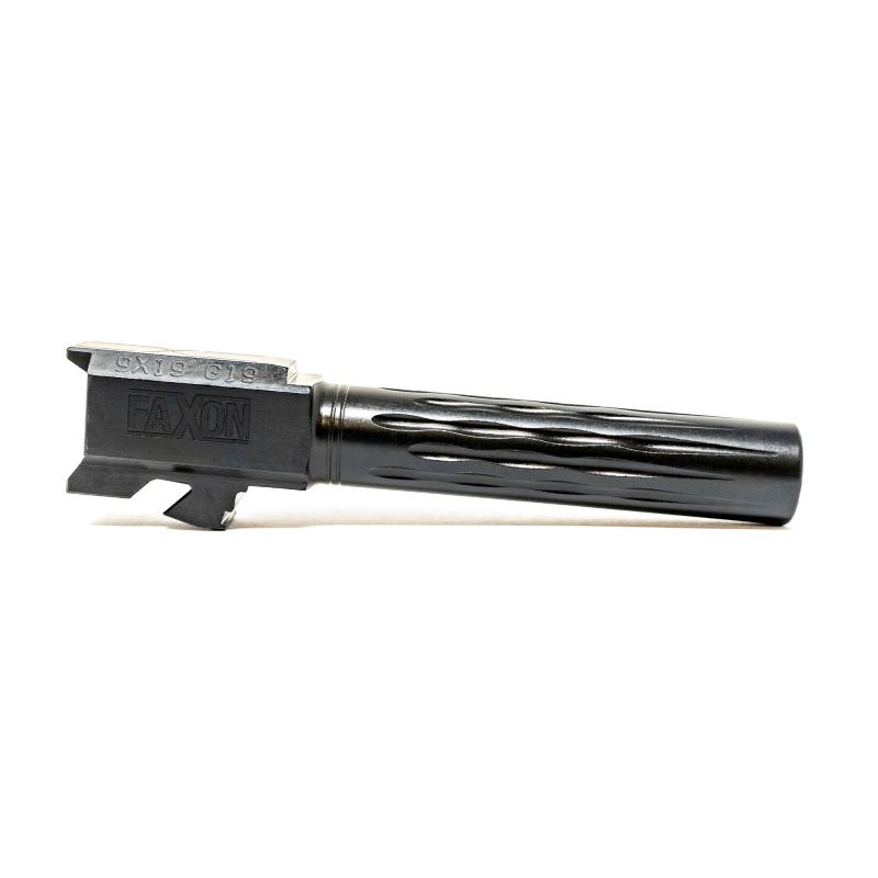 Match Series, Flame Fluted, 1:10 Twist Barrel, 9MM, For Glock 19 Gen 2-5/19X/45, Nitride Finish, Black GB910N19LGQ-N