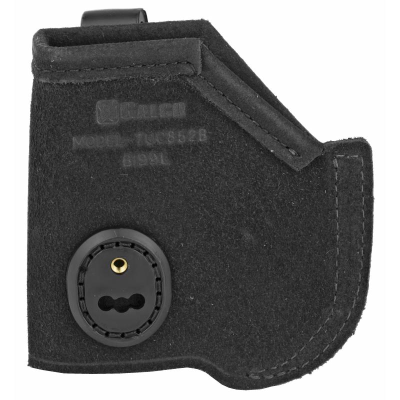 Tuck-N-Go 2.0 Strongside/Crossdraw, Inside Waistband Holster, Ambidextrous, Fits S&W M&P Shield w/TLR6 Light, Black Leather TUC852B