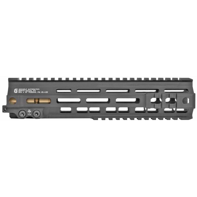 MK4 Federal, Super Modular Rail, 10", M-LOK, Black, Barrel Nut Wrench Sold Separately (GEI-02-243), Gas Block Not Included 05-430B