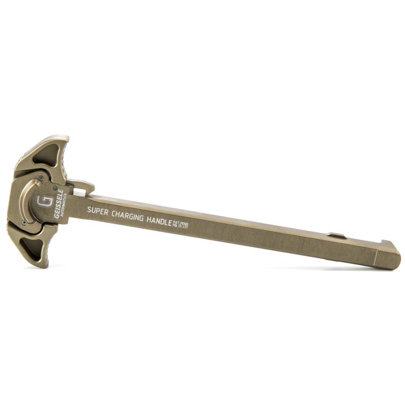 Airborne Charging Handle, Low Profile Lever Design, 7075-T6 Aluminum, Ambidextrious, Desert Dirt Color Finish 05-497S